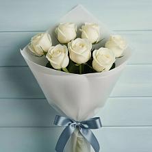Букет 7 Белых роз Эдлесс Лав в Тарбагатае