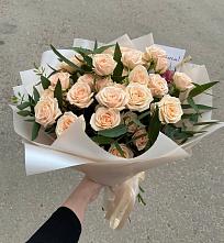 Букет Кремовые розы Латте в Тарбагатае