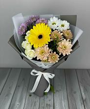 Букет цветов из:  Розы, Герберы и Хризантемы в Тарбагатае