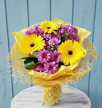 Букет цветов из:  Хризантемы и Герберы #REPLACE_PRED# Тарбагатае