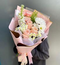 Букет цветов из:  Хризантемы и Розы в Тарбагатае